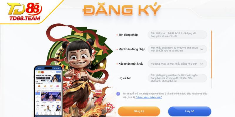Đăng Ký TD88 - Hướng Dẫn Tạo Tài Khoản Chi Tiết Nhất