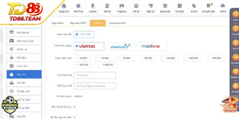 Hướng Dẫn Nạp Tiền TD88 An Toàn, Uy Tín Và Bảo Mật 2026