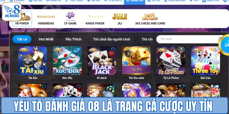 Trang Cá Cược Uy Tín - Trải Nghiệm Giải Trí Tại O8 Đẳng Cấp